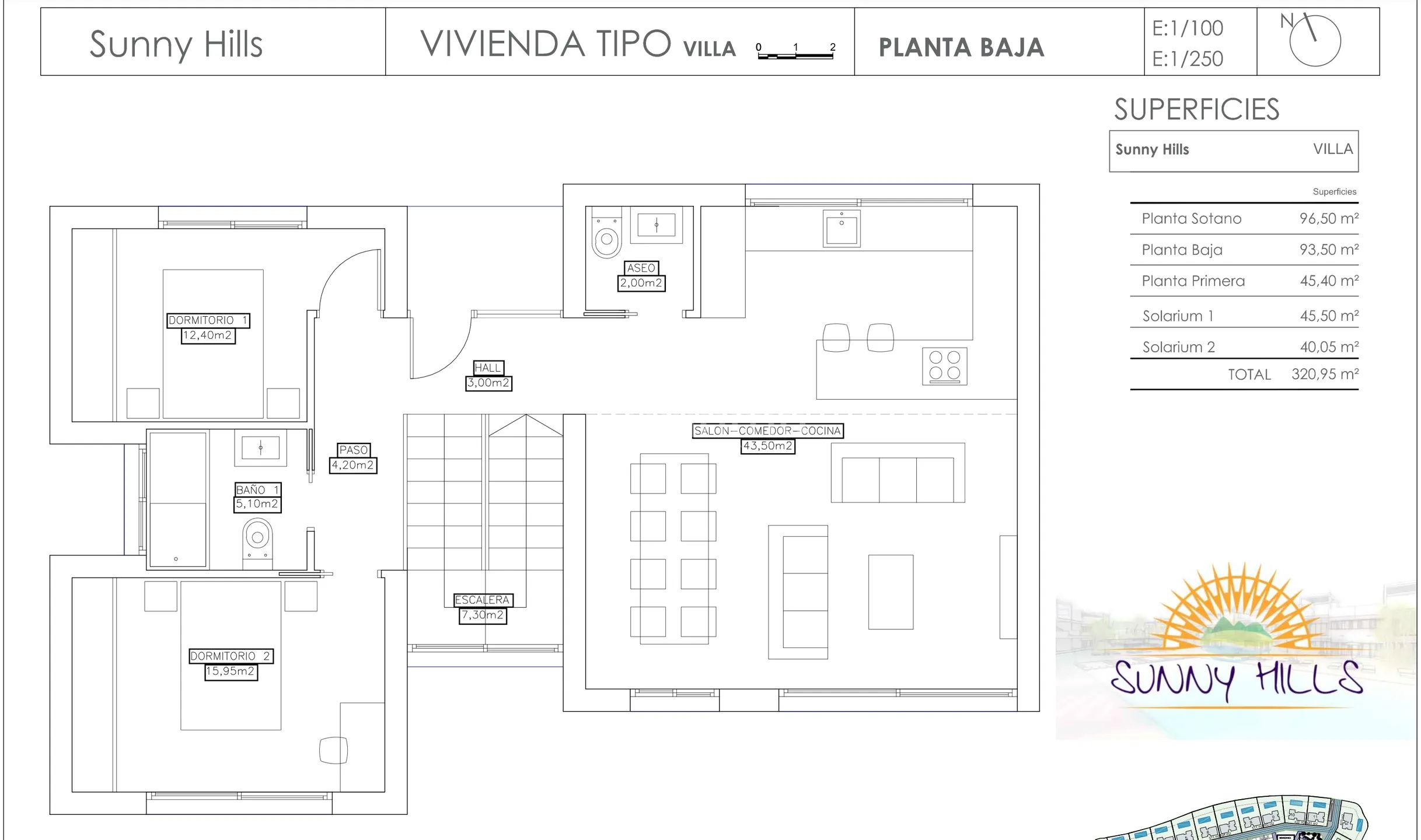 Moderne nybygd villa med 5 soverom og svømmebasseng i Finestrat — Floor Plan 2