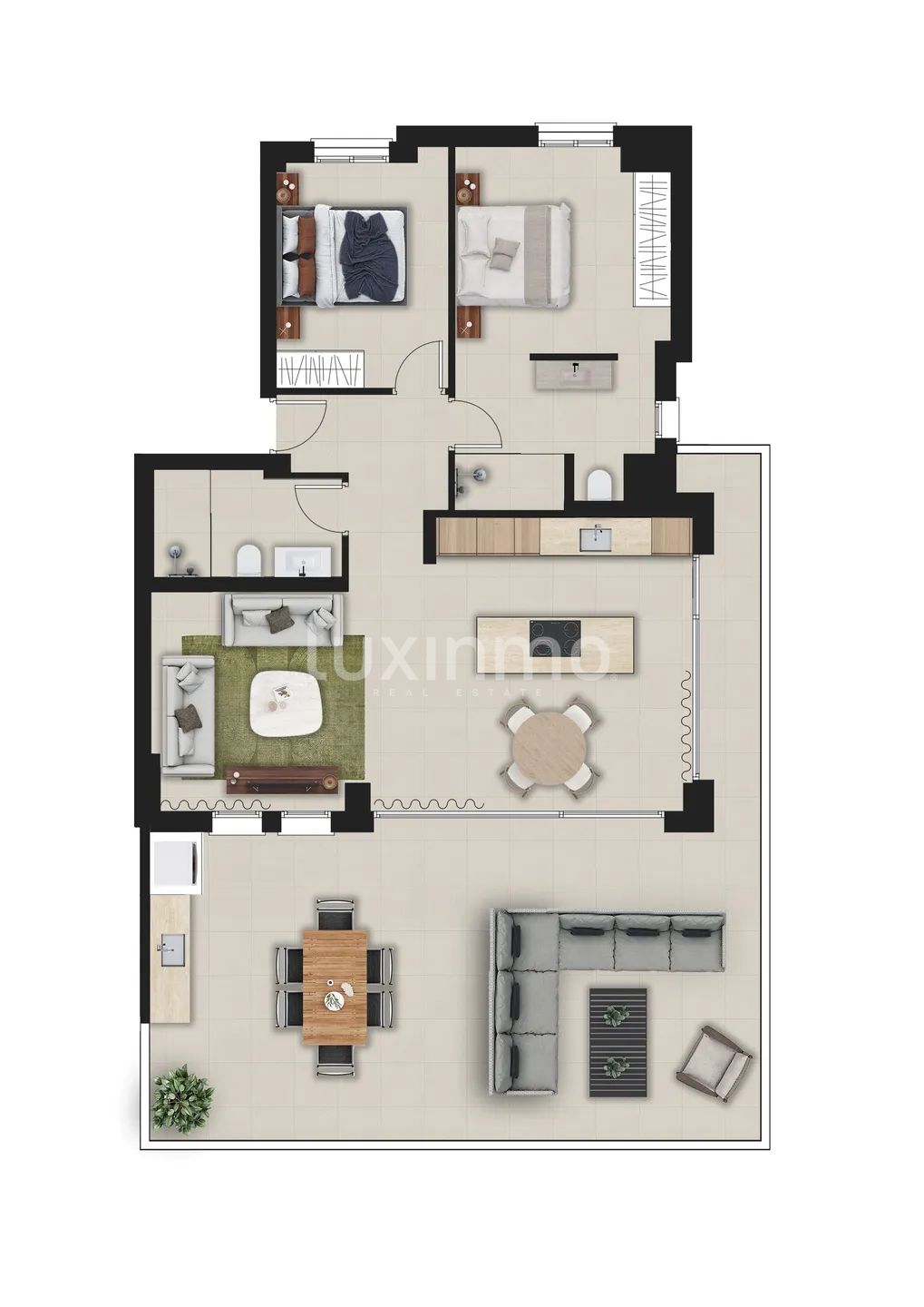 Modern Penthouse in Pedreguer — Floor Plan 1