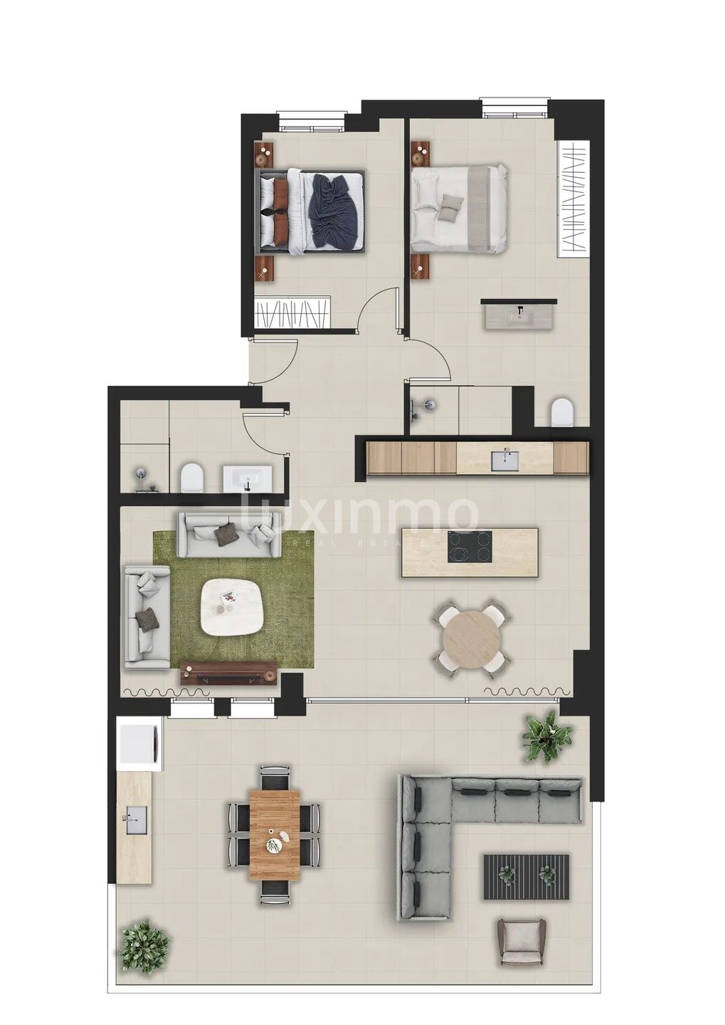 Modern Apartment in Pedreguer — Floor Plan 1