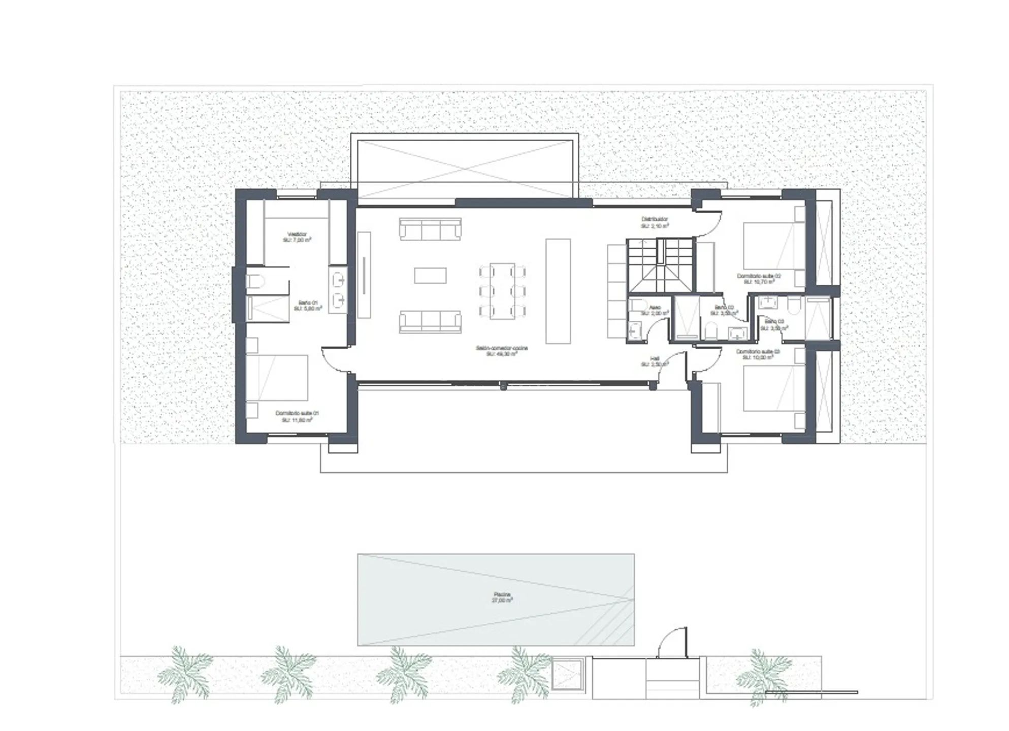New build villa for sale in Rojales — Floor Plan 2