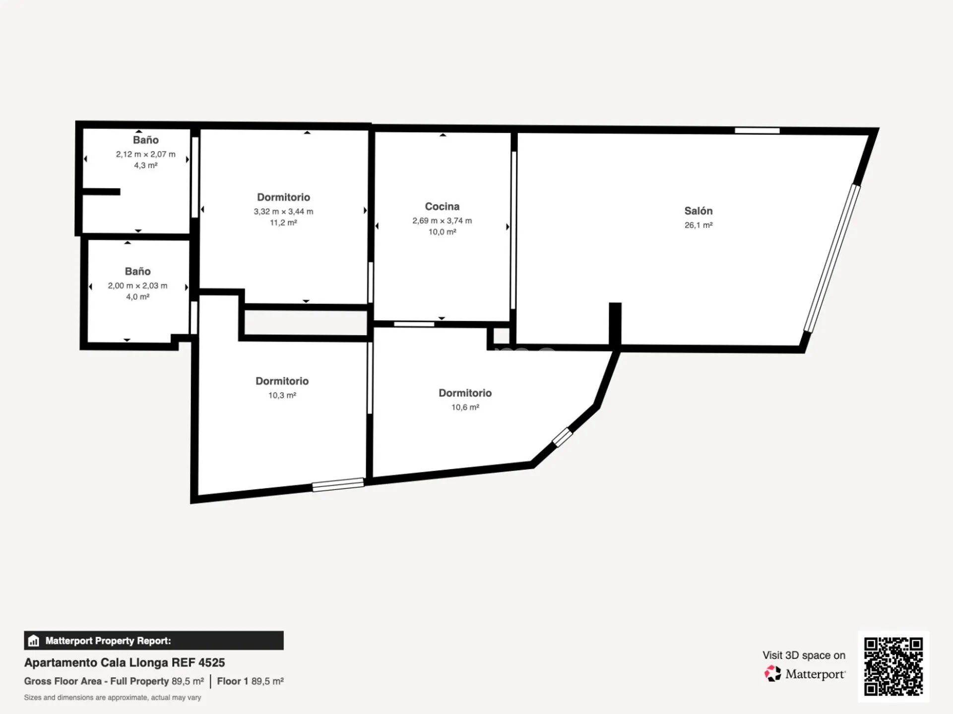 3-Zimmer-Wohnung mit Meerblick — Floor Plan 1