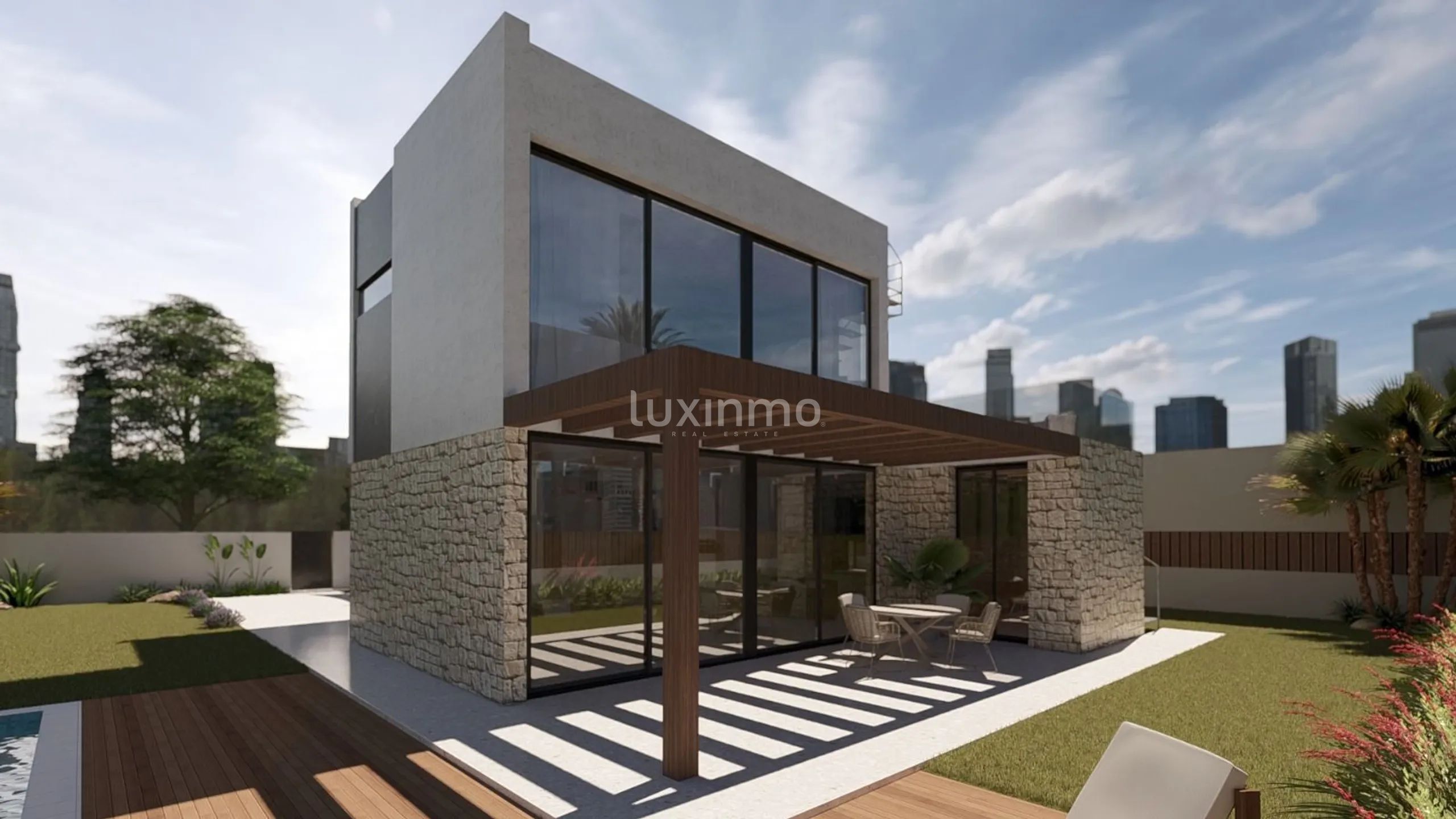 Luxe, moderne villa te koop in Finestrat