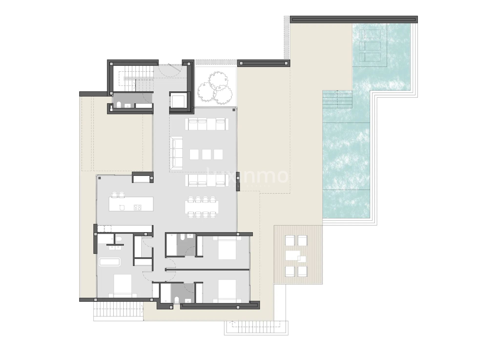 Exclusive luxury villa with panoramic sea views in Moraira — Floor Plan 3