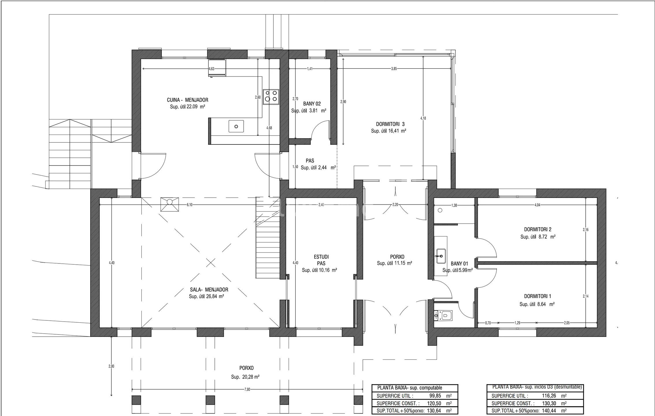 Настоящая усадьба на Форментере с видом на море и сельскую местность — Floor Plan 4