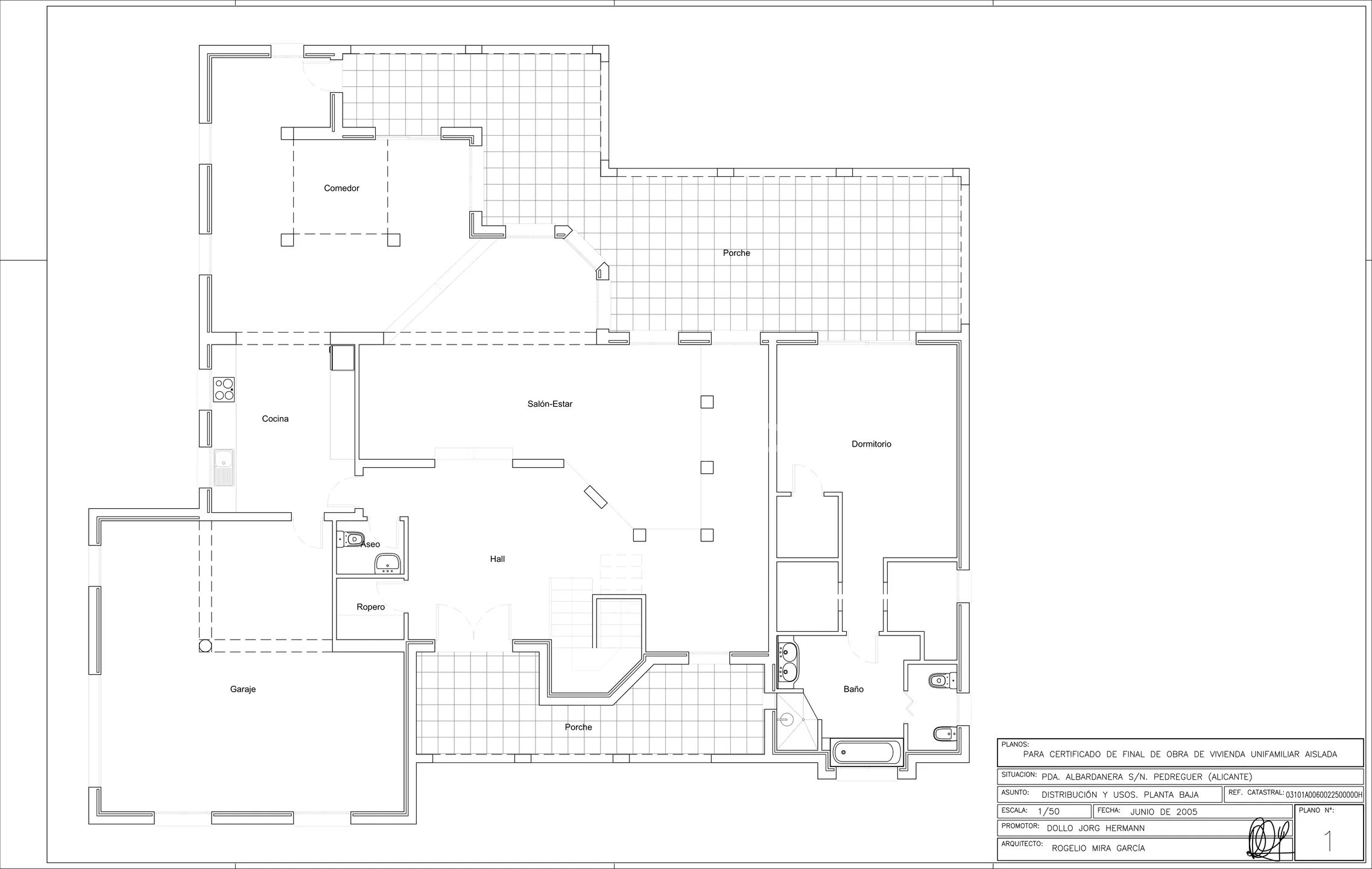 Elegante villa mediterránea situada en una excepcional parcela privada en Dénia — Floor Plan 1