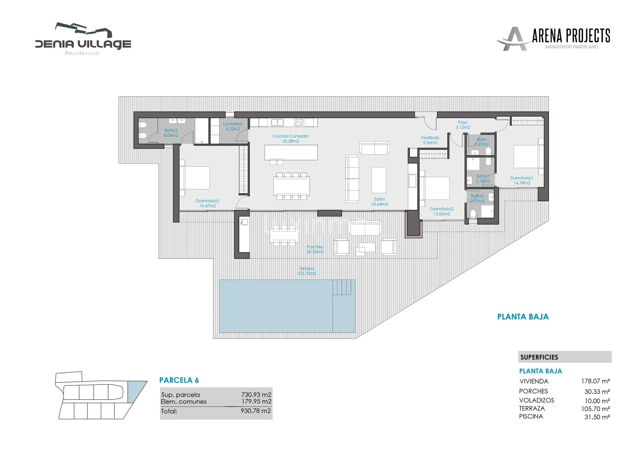 Modern Villa in Cedillo — Floor Plan 2