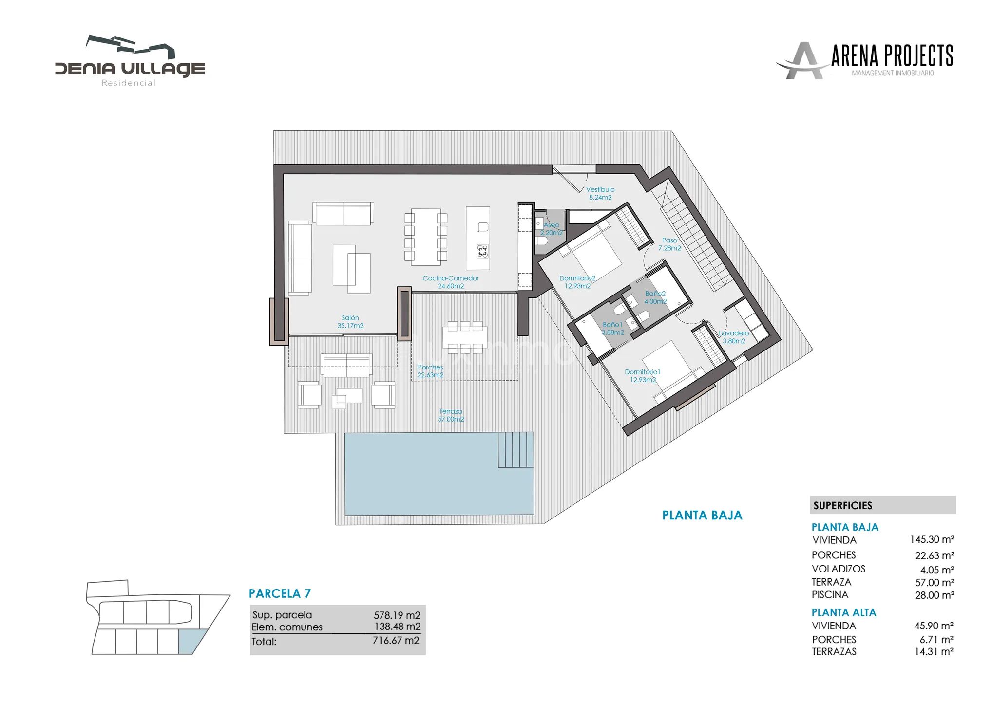 Modern Villa in Cedillo — Floor Plan 3