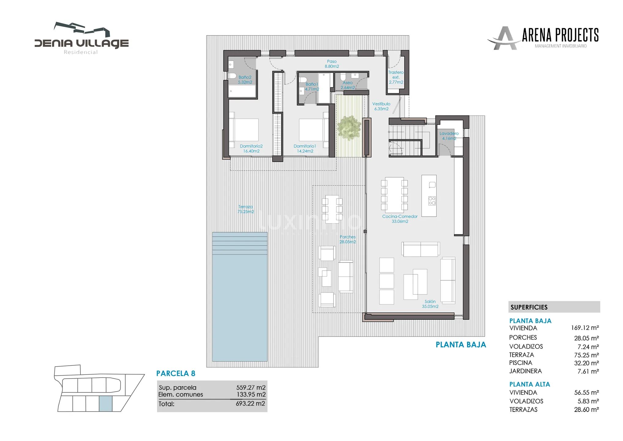 Modern Villa in Cedillo — Floor Plan 3