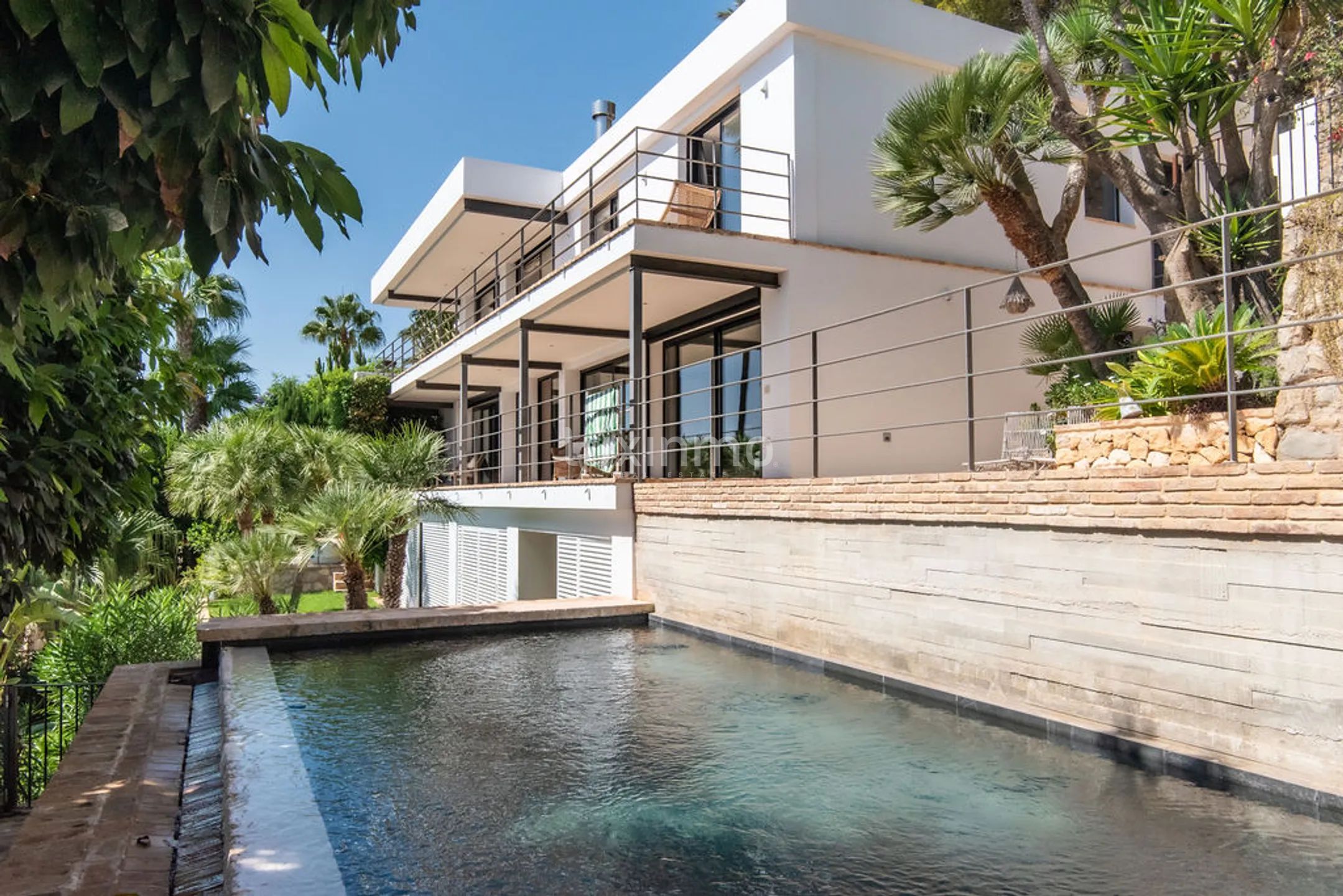 Villa avec vue sur la mer, piscine et maison d'amis à Galera Baja