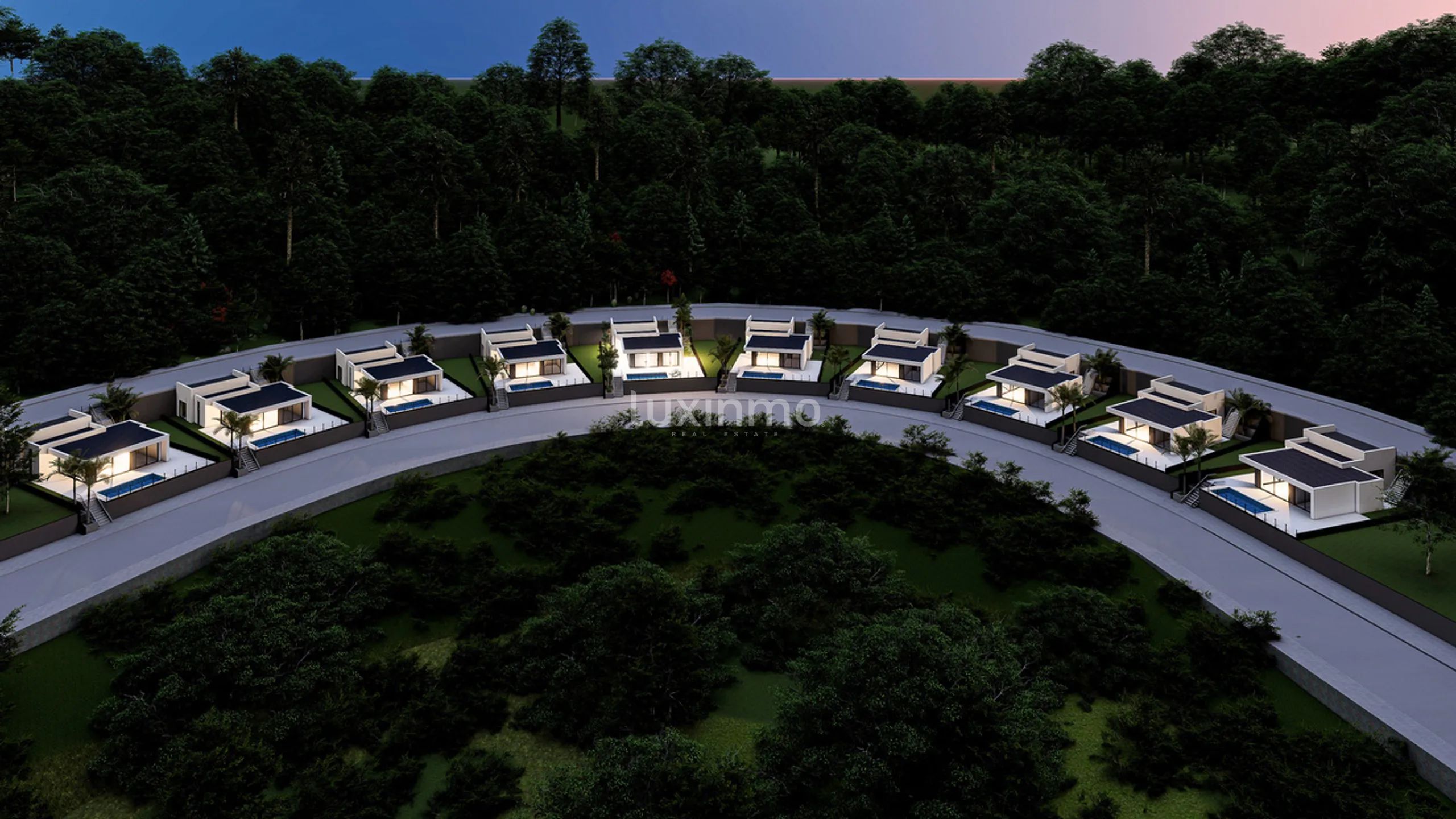 Modern detached villas for sale with panoramic sea and mountain views — photo 8