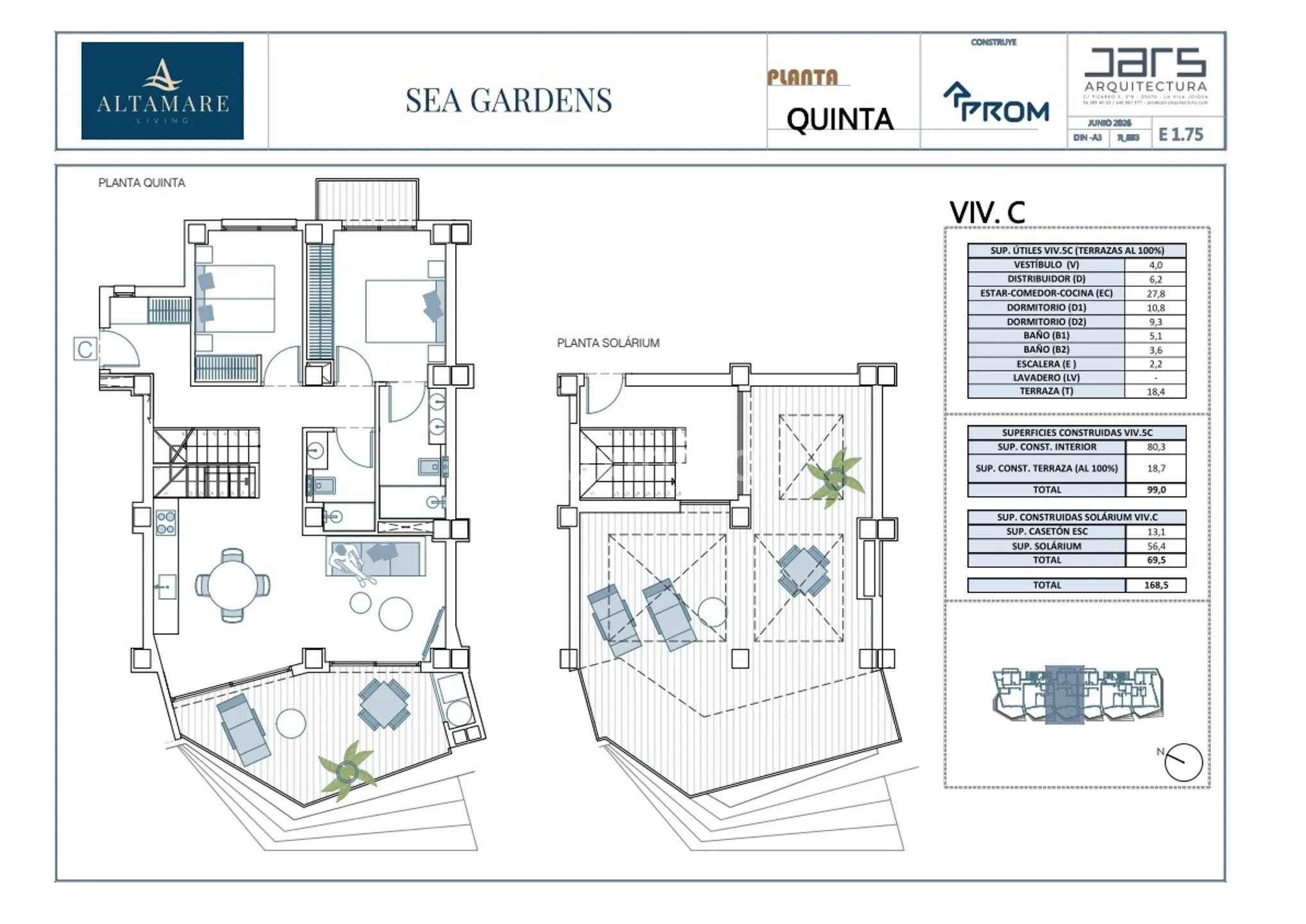 Mediterranean Apartment in Poble Nou — Floor Plan 1