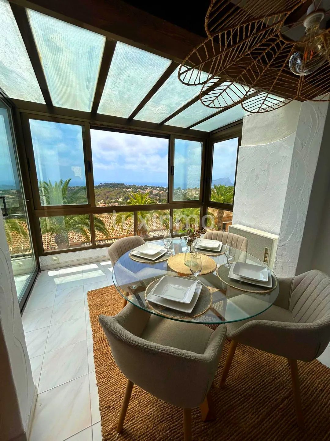 Semi‑detached house with panoramic sea views in Moraira