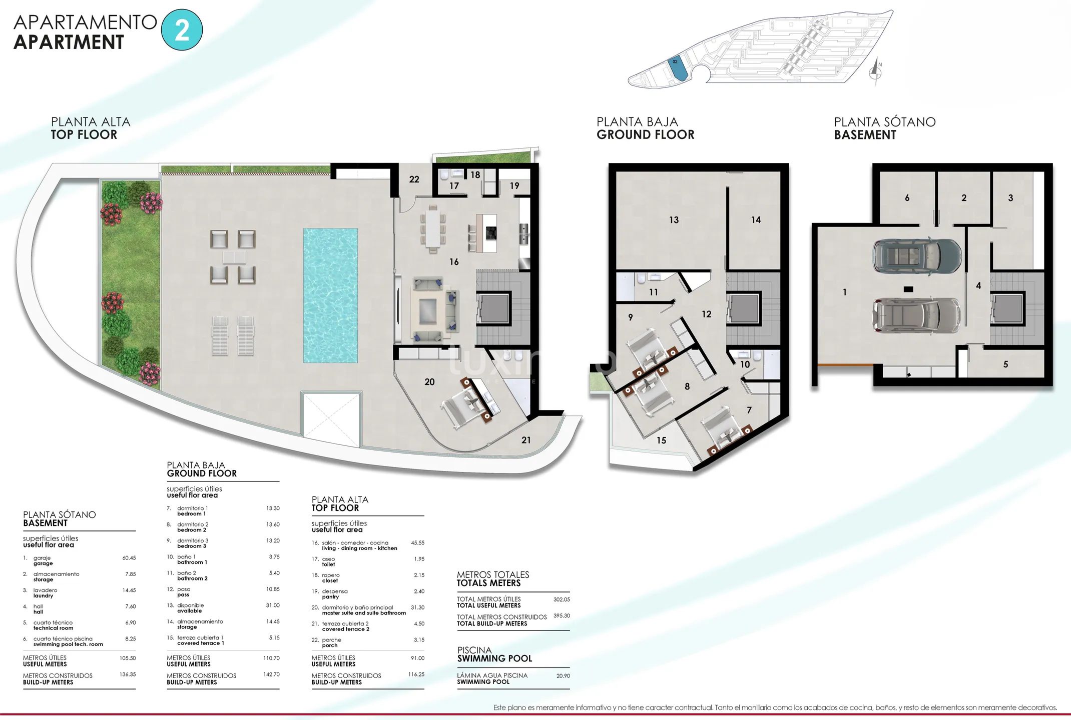 3 Bed Townhouse in Calpe — Floor Plan 1