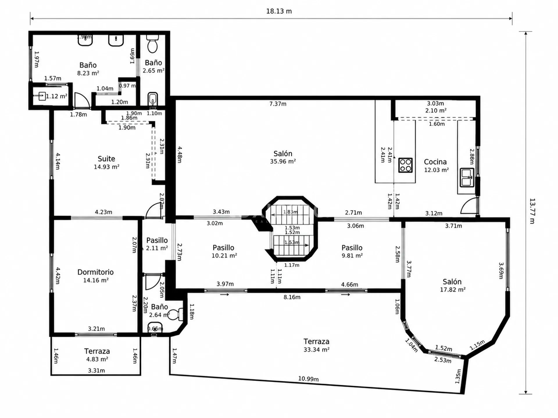 7-bedroom villa with sea views in Javea — Floor Plan 4