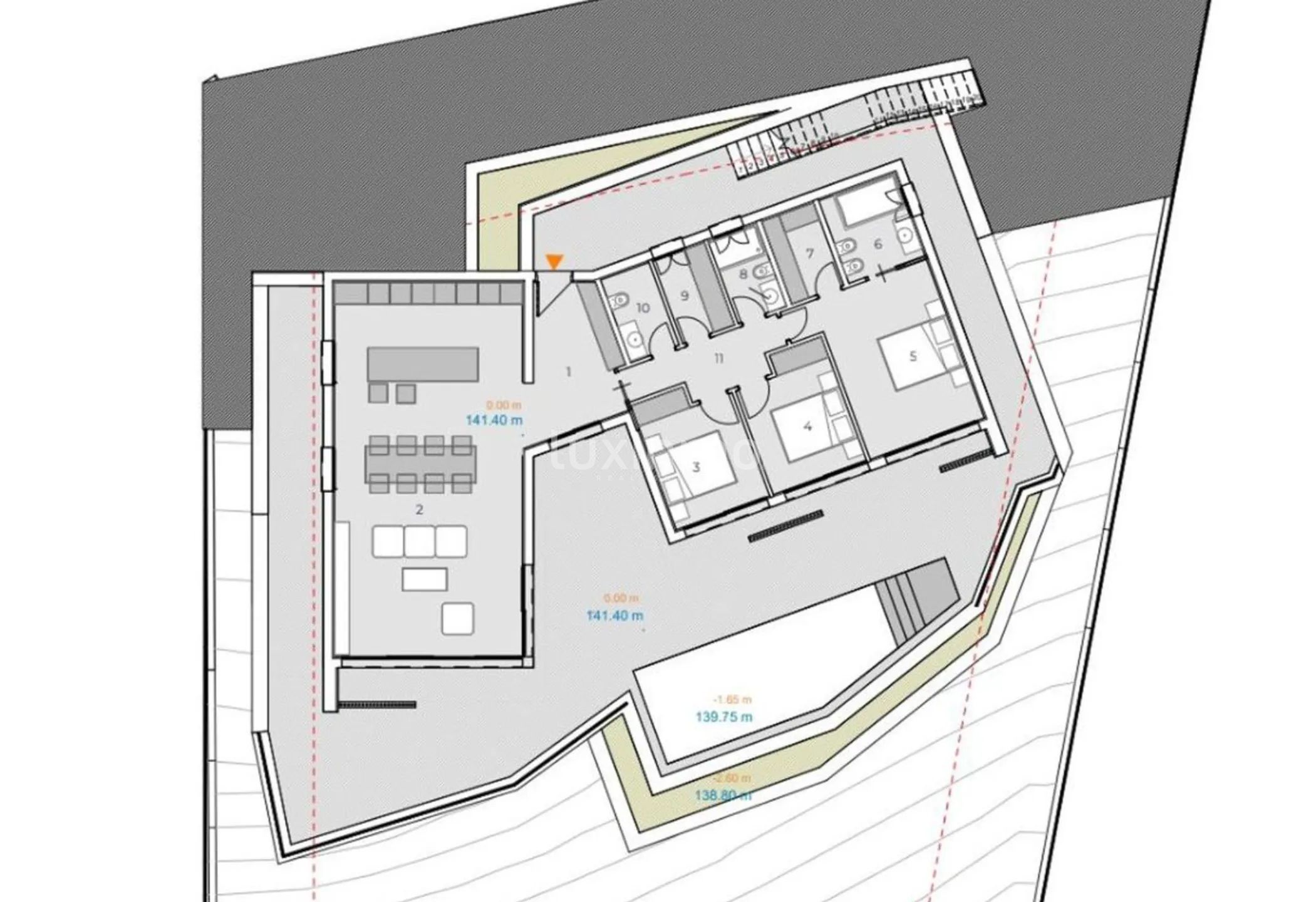 3 bedroom villa under construction in Pedrueger — Floor Plan 3