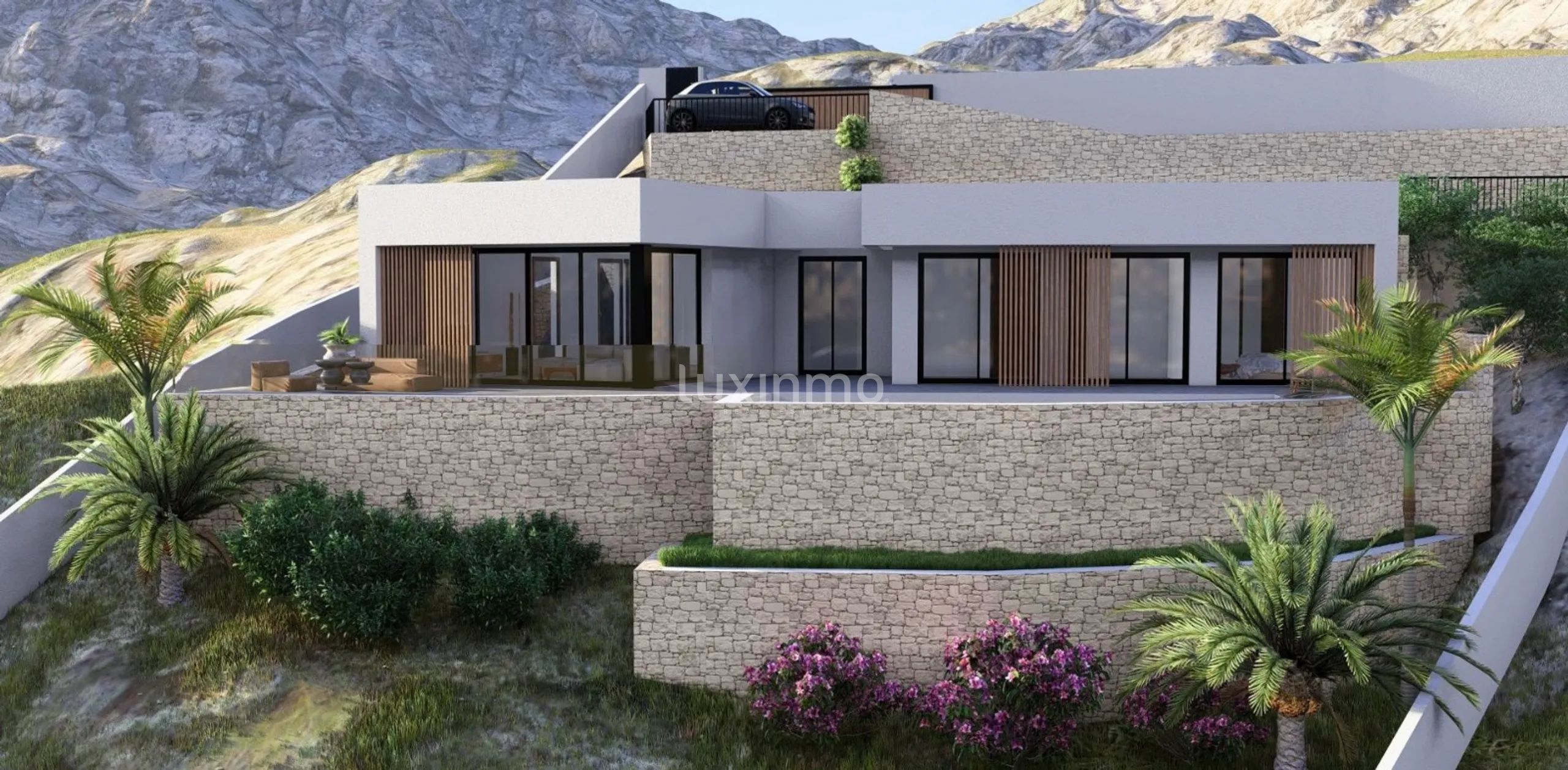 3 bedroom villa under construction in Pedrueger