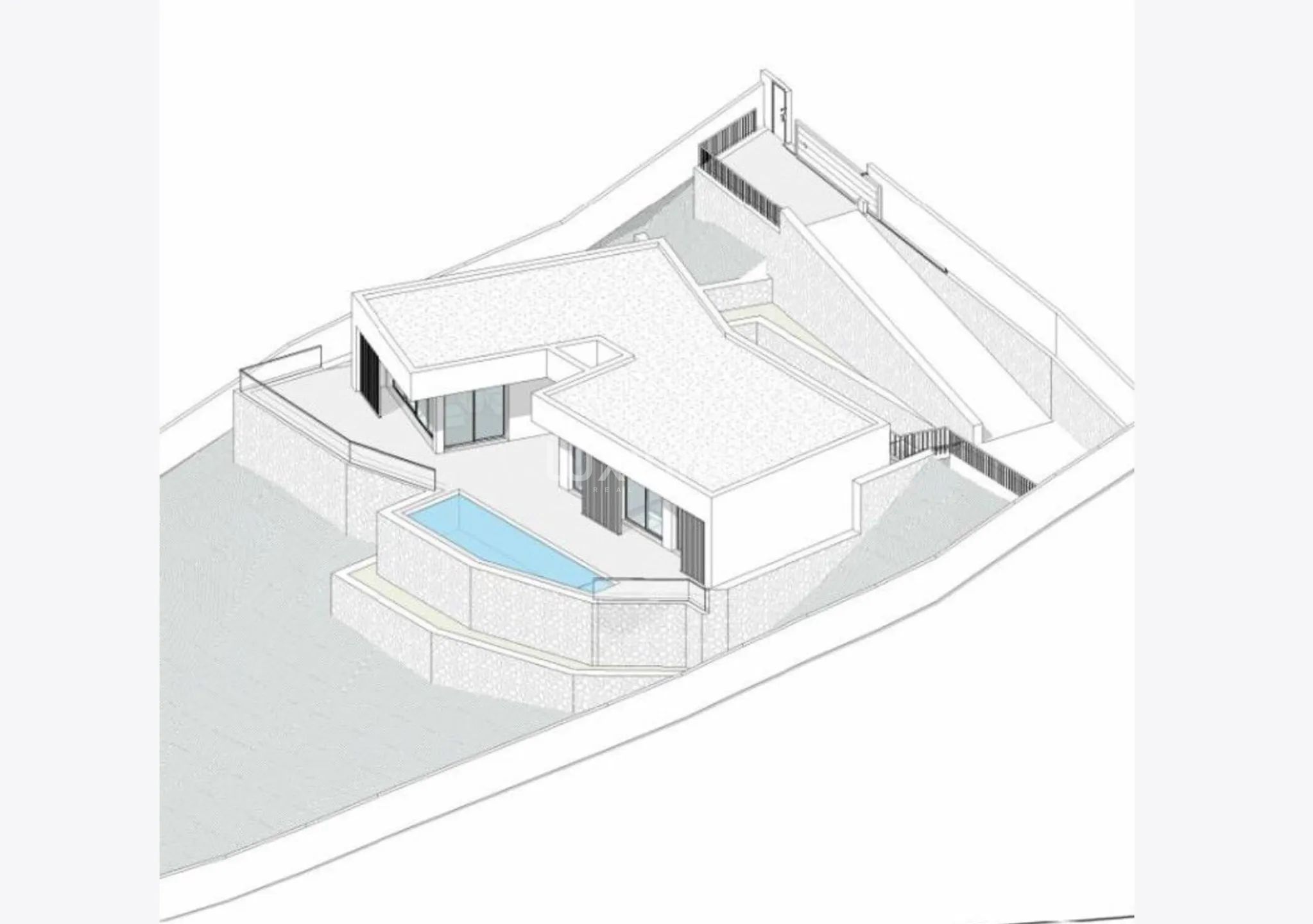 3 bedroom villa under construction in Pedrueger — Floor Plan 1