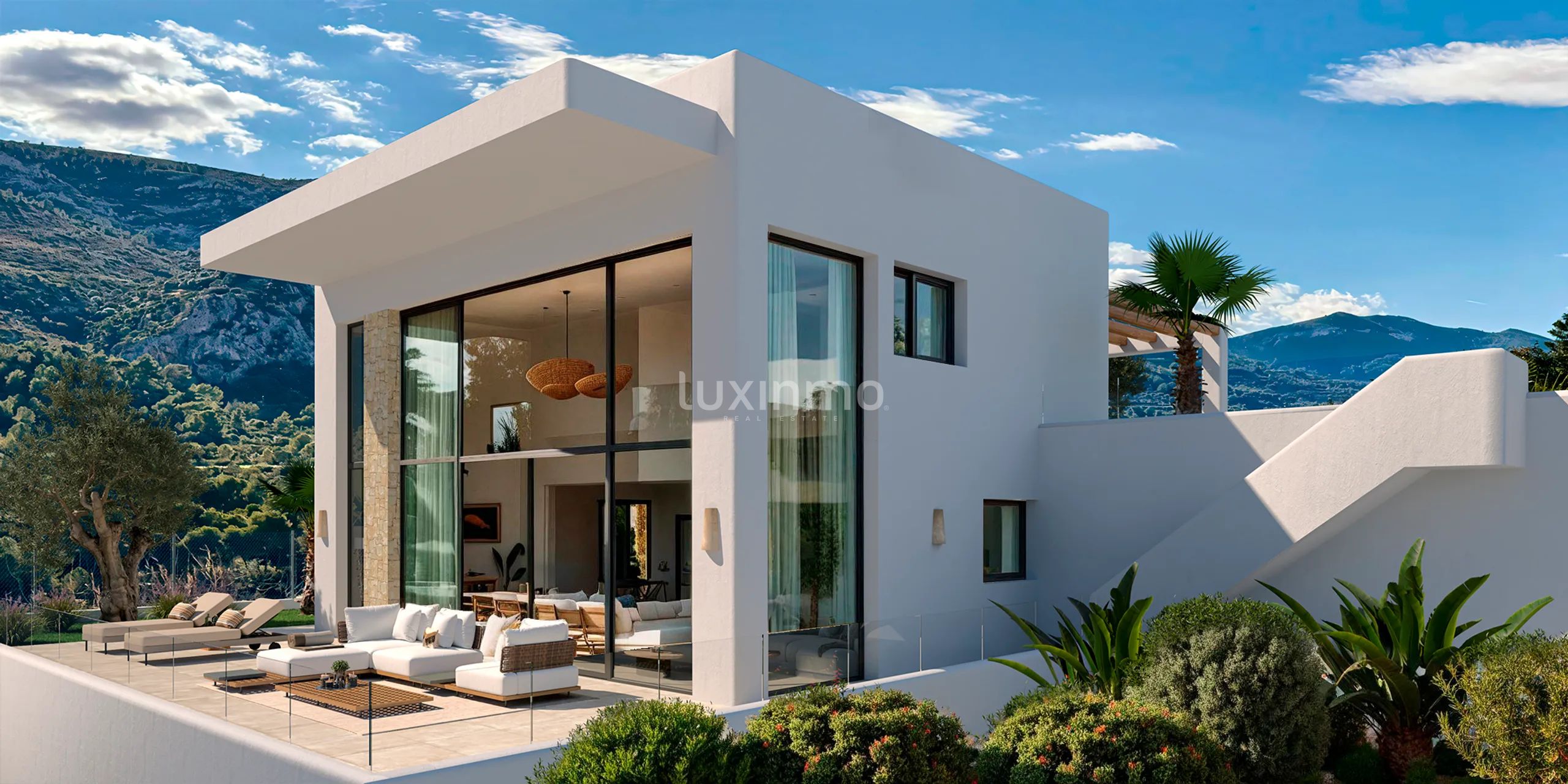 Luxury Detached Villa with Rooftop Solarium and Private Pool in Pedreguer
