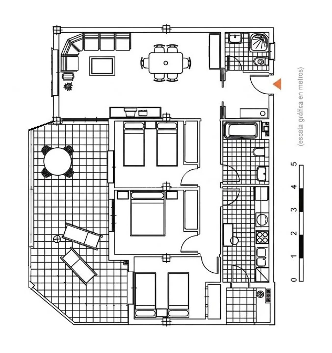 Modern apartment in Javea — Floor Plan 1