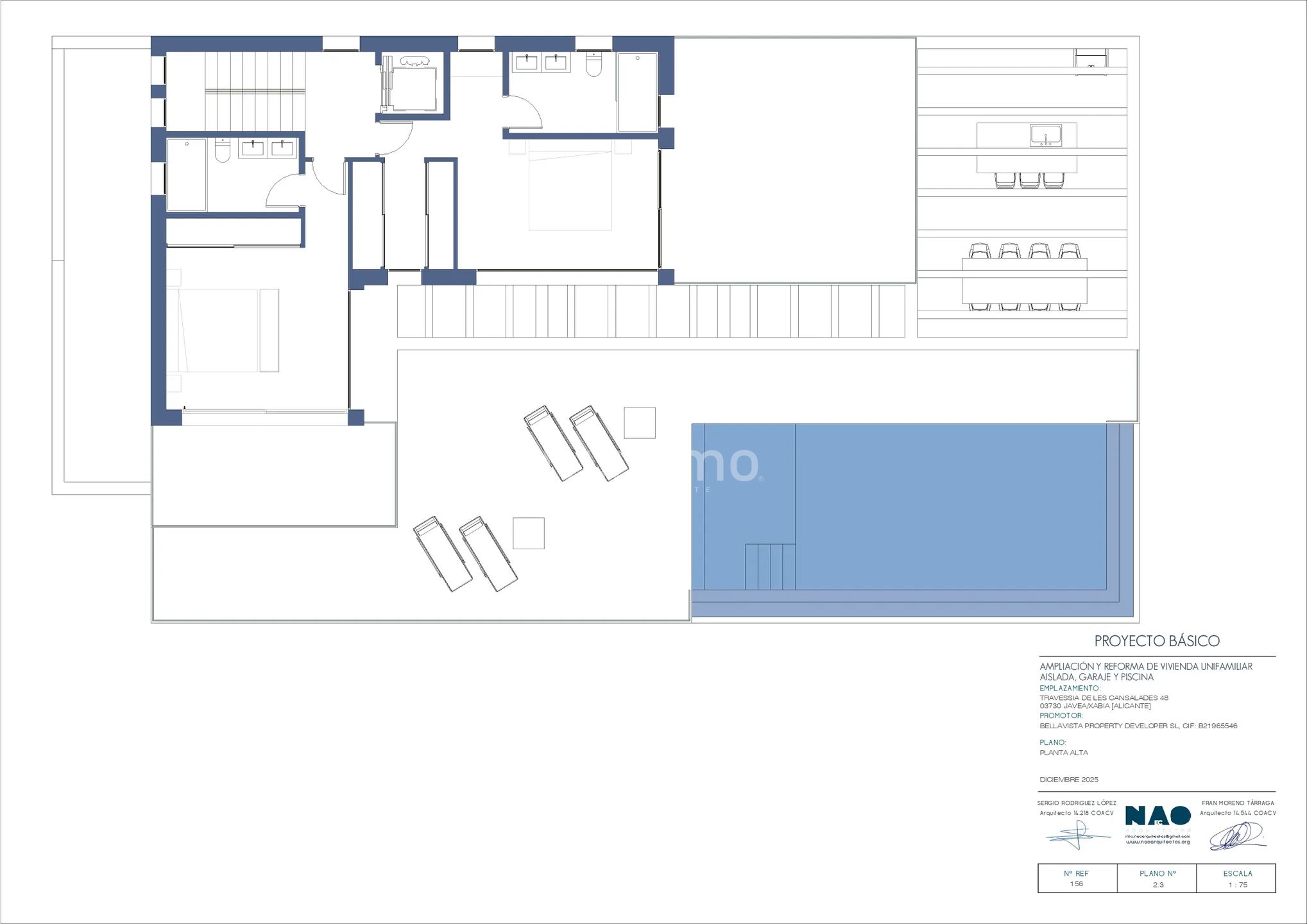 Modern detached house with sea views in Cansalades — Floor Plan 2