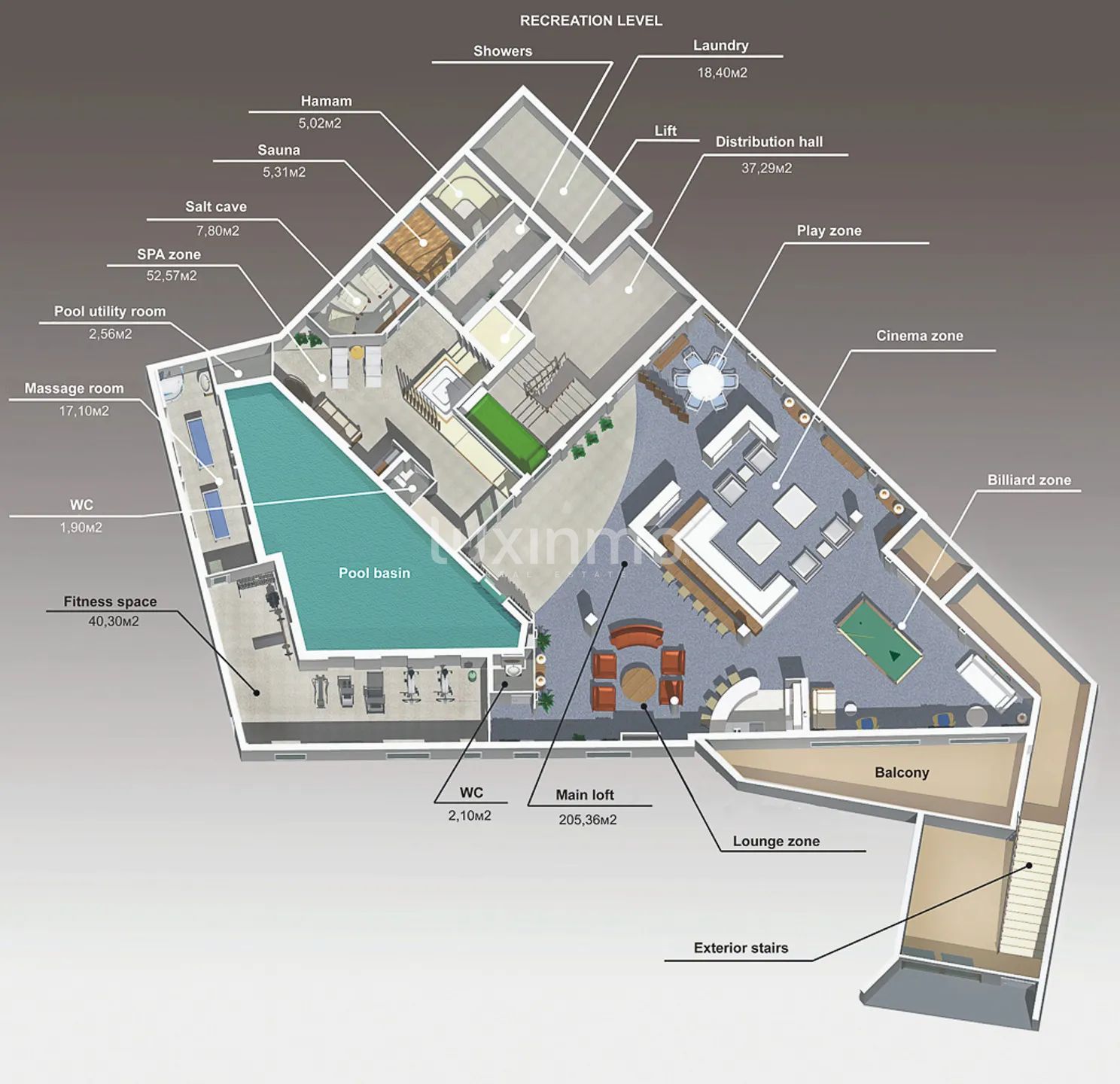 Exquisite villa with breathtaking views in the Sierra Altea — Floor Plan 3