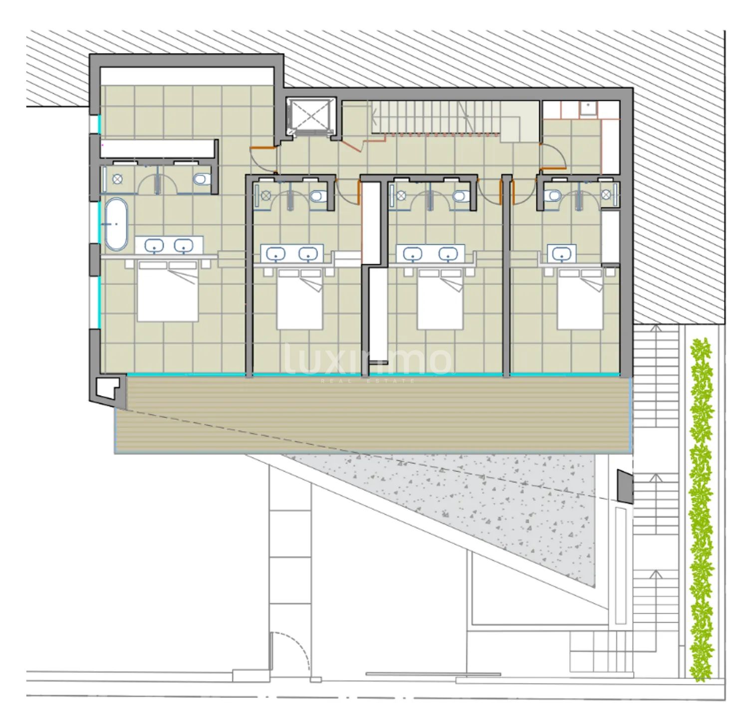 For sale modern villa with sea views in Ibiza, Spain — Floor Plan 4