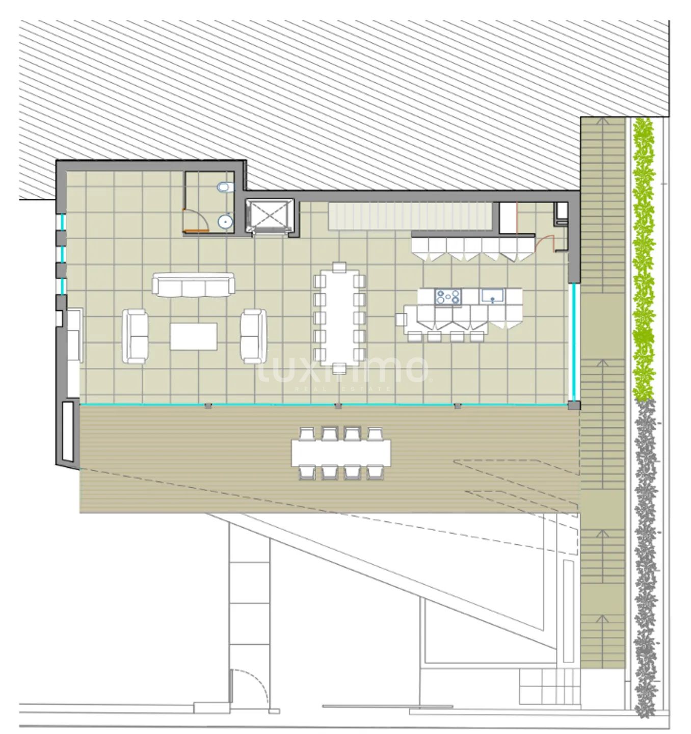 For sale modern villa with sea views in Ibiza, Spain — Floor Plan 2