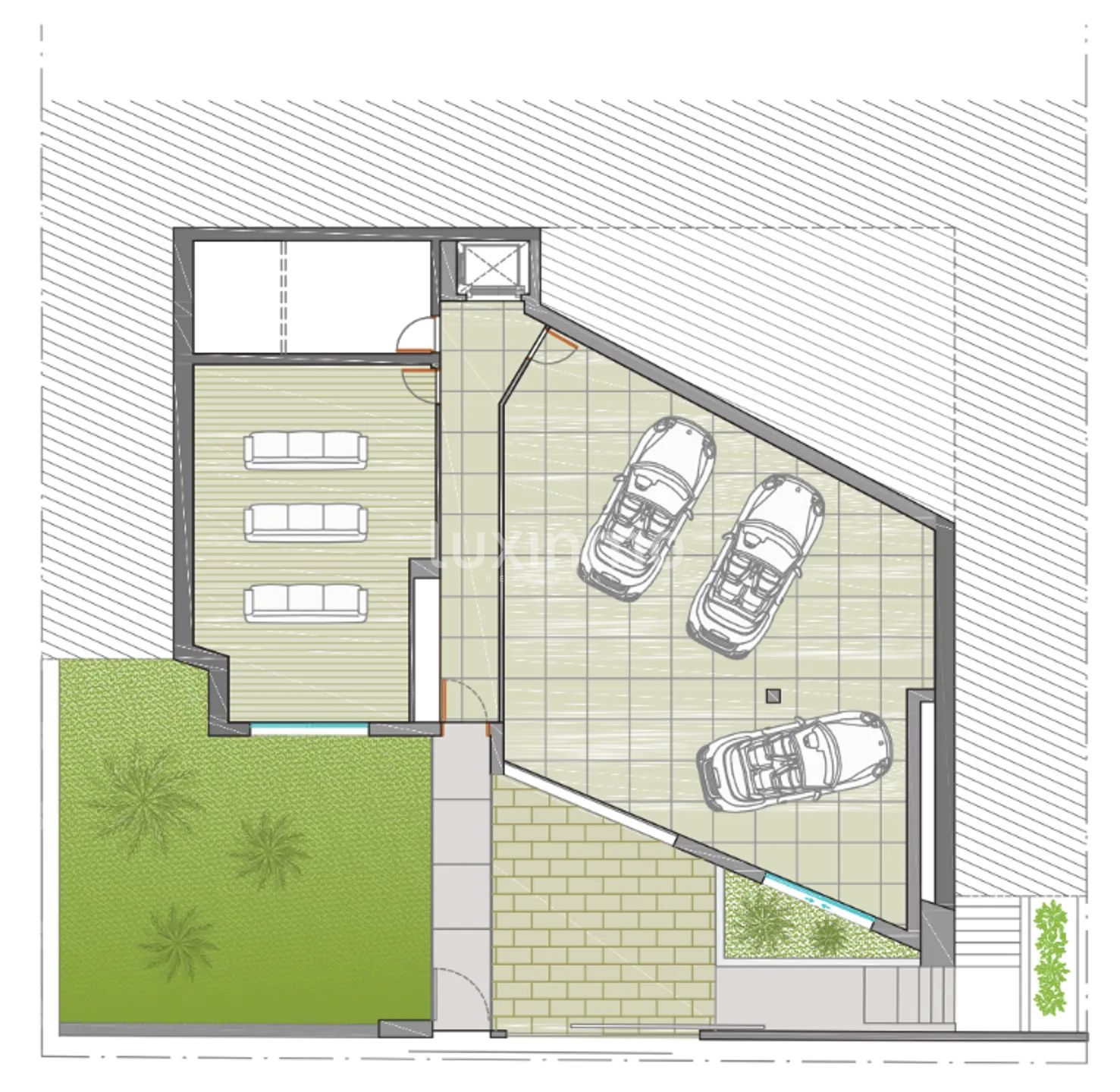 For sale modern villa with sea views in Ibiza, Spain — Floor Plan 3